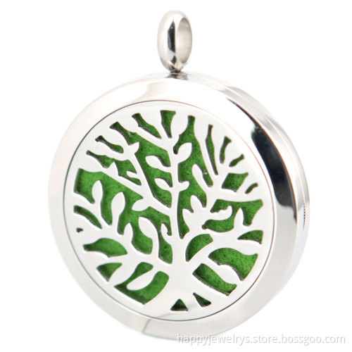 Jenia Hypoallergenic Surgical Grade 316L Stainless Steel Perfume Aromatherapy Diffuser Necklace Pendant